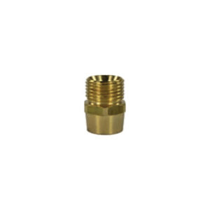 Adaptador 1/2" macho:1/4" fêmea, Bronze