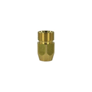 Adaptador M22 macho:1/4" fêmea, hexagonal, Bronze