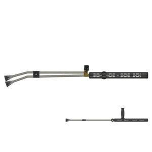 Lança Dupla com ponta inclinada, Isolamento ST-9 e punho, 1/4" macho, válvula superior ST-53, proteção de bico ST-10