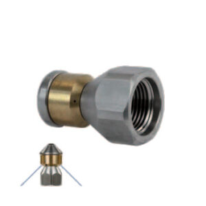 Bico Rotativo Lavagem de Tubos ST-49.1, 3/8" fêmea, sem jato frontal